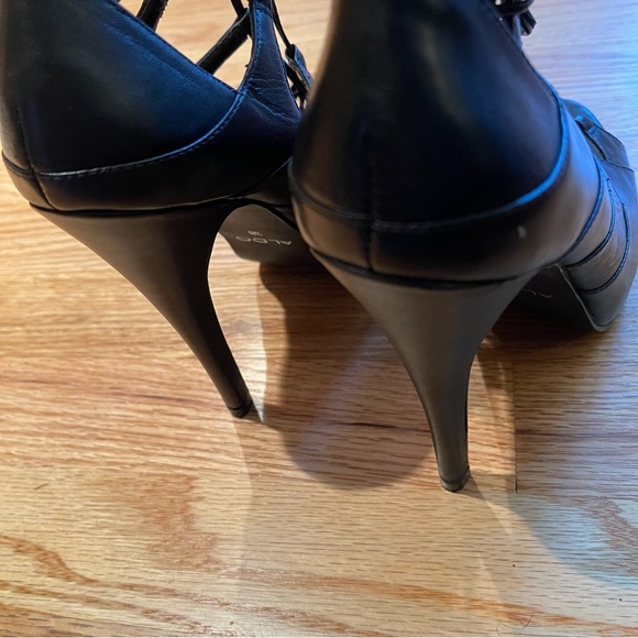 Aldo leather lace up gothic heels - Picture 6 of 9